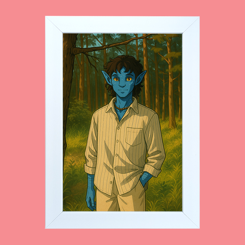 Customized White Avatar Style Frame