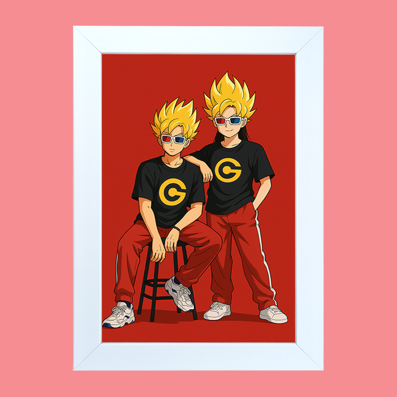 Customized Super Saiyan Photo Frame